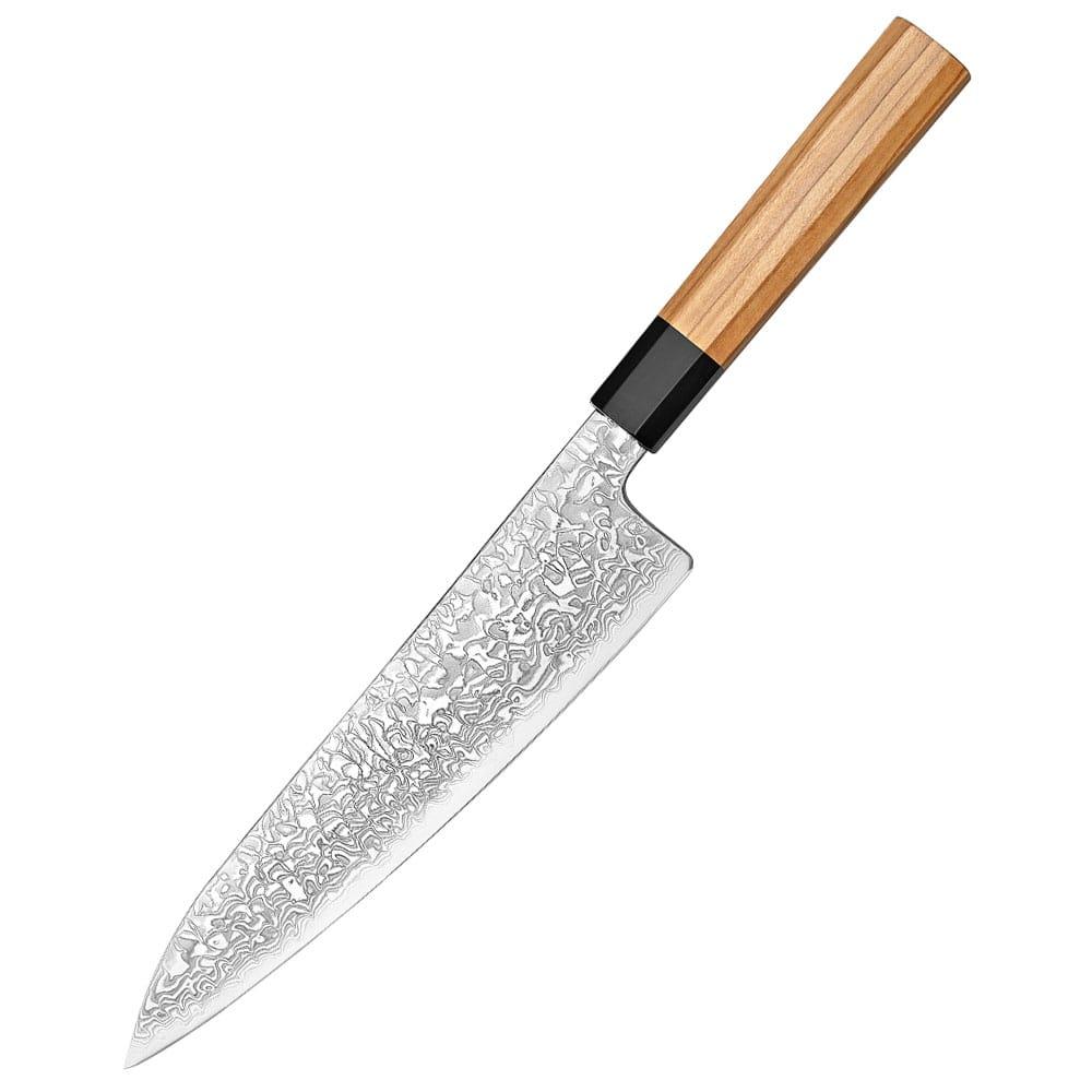 Ushi Yuki-onna Gyuto 210 mm, 67 lag damaskus