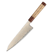 Ushi Gozuki Gyuto 210 mm japansk kokkekniv i damaskus 37 lag