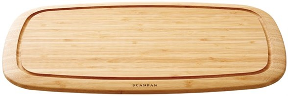 Scanpan skærebræt i bambus med saftrille 50 x 30 cm