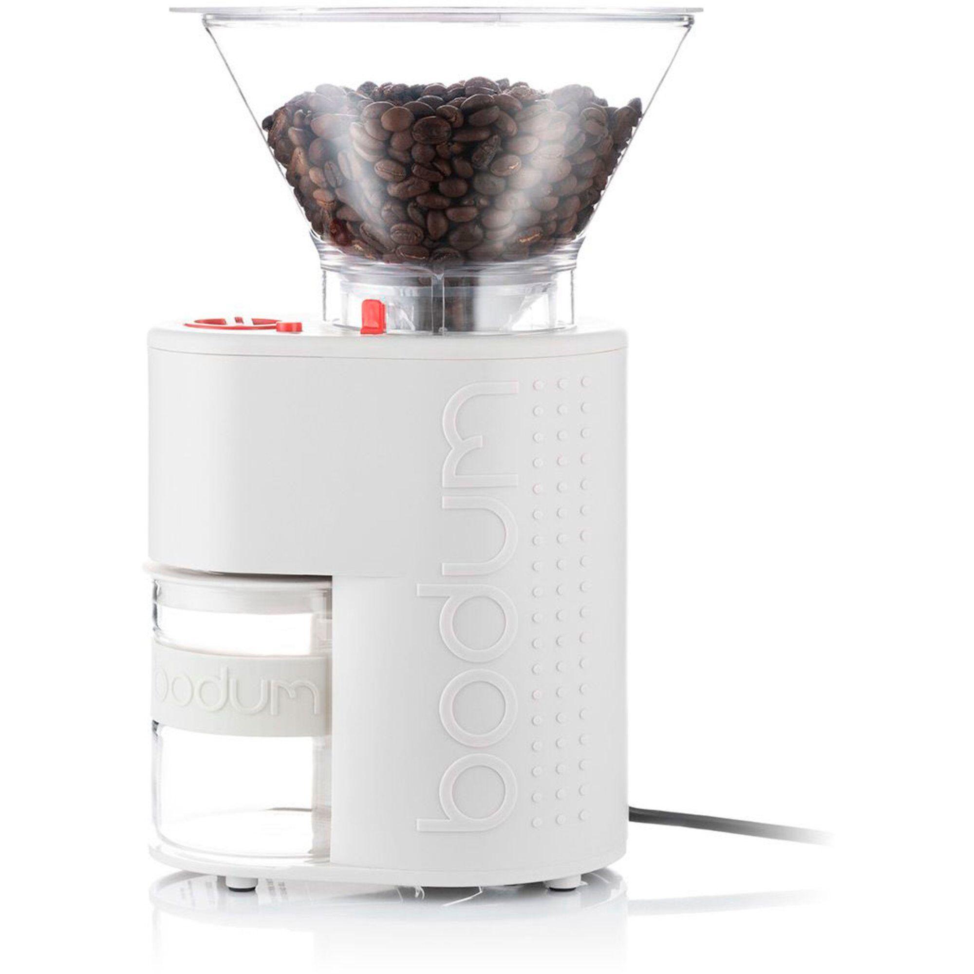 Bodum Bistro elektrisk kaffekværn i hvid
