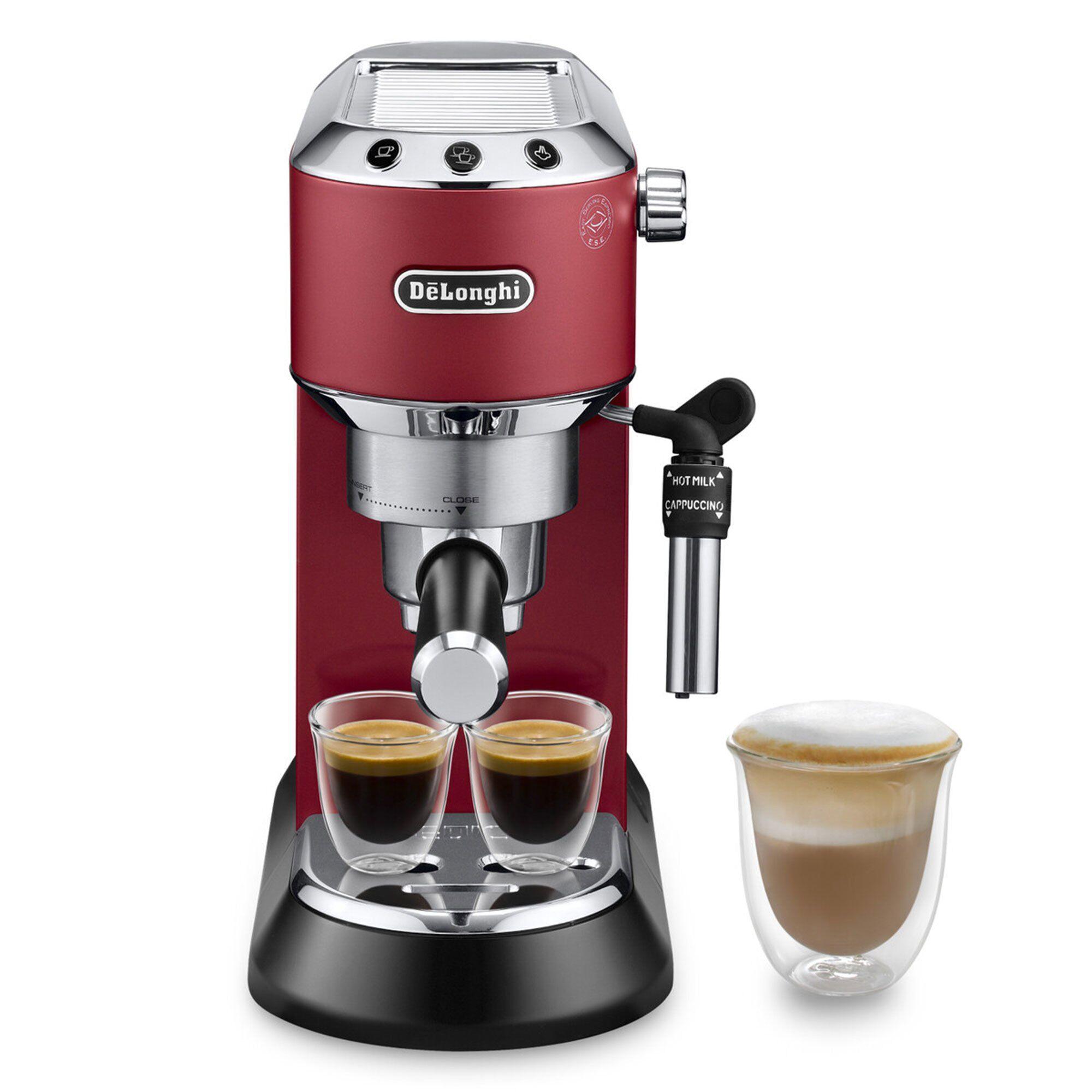 De'Longhi Dedica EC685 halvautomatisk espressomaskine rød