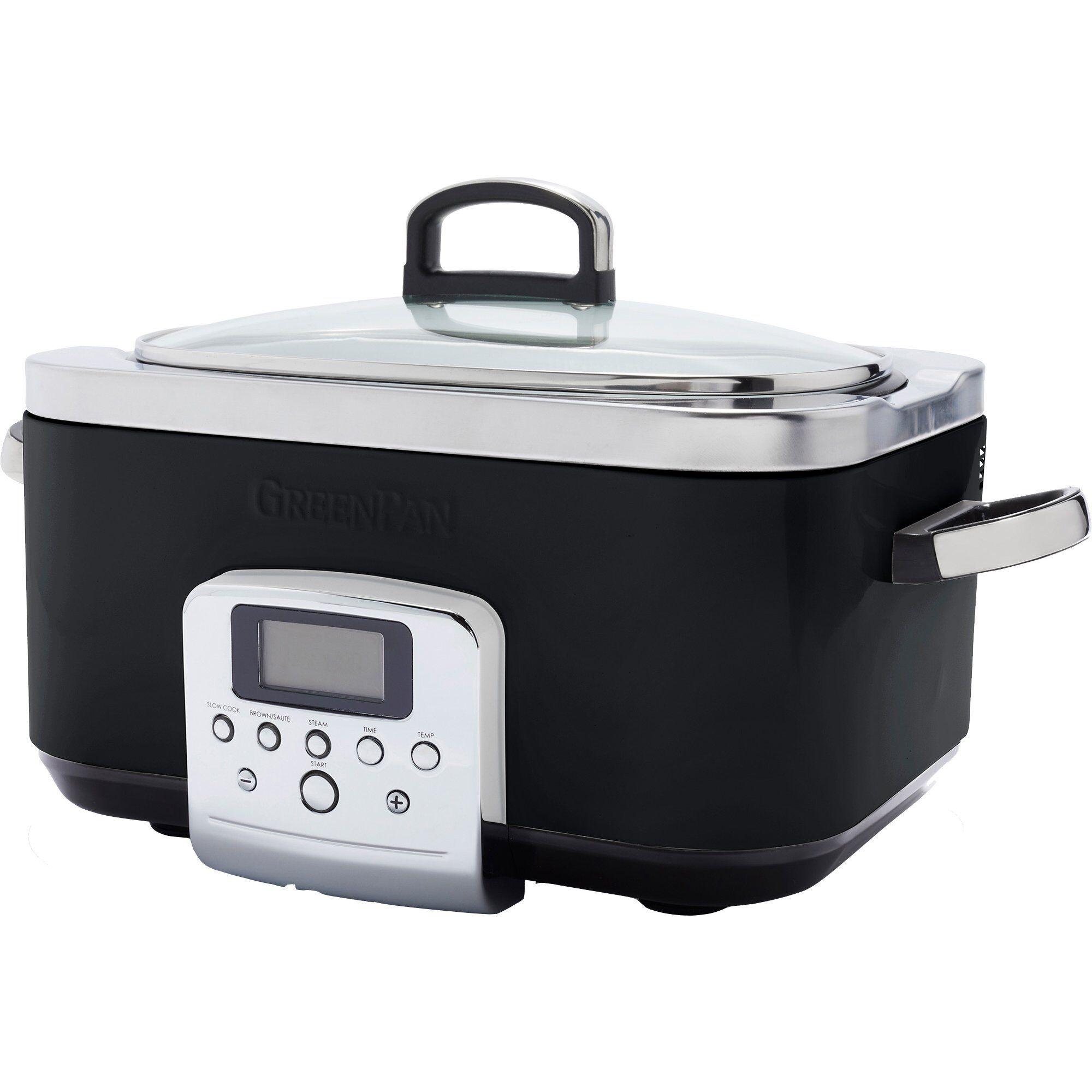 Greenpan Elite Slowcooker sort med LCD-display
