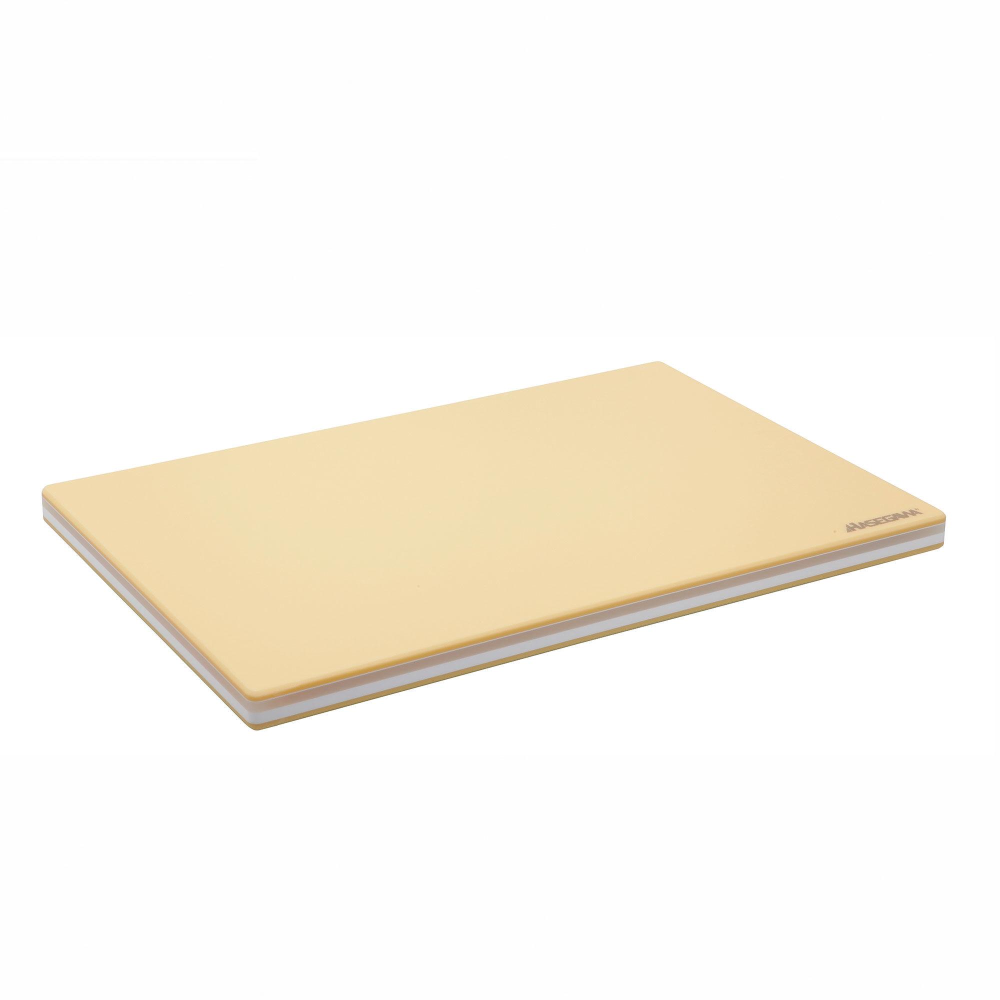 Hasegawa skærebræt 90x40 cm gul gummimateriale med træramme