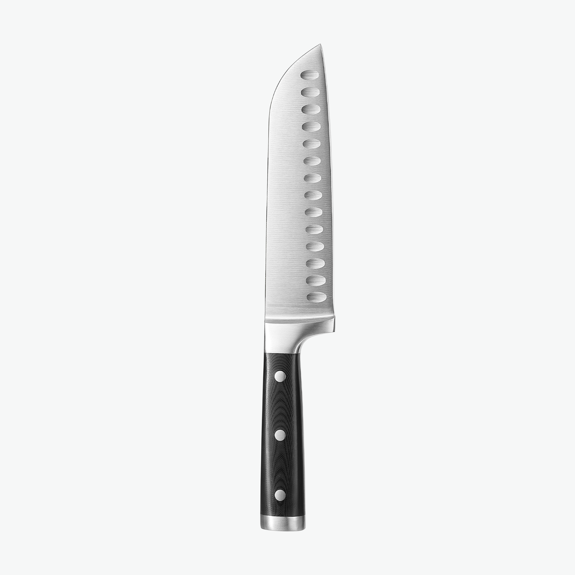 Viretta Classic santokukniv 18 cm med sort G10-håndtag