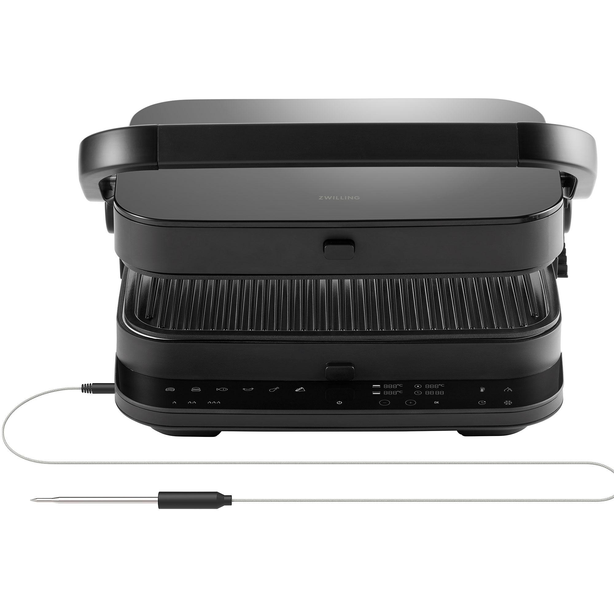 Zwilling Enfinigy kontaktgrill sort med LCD-display og keramisk belægning
