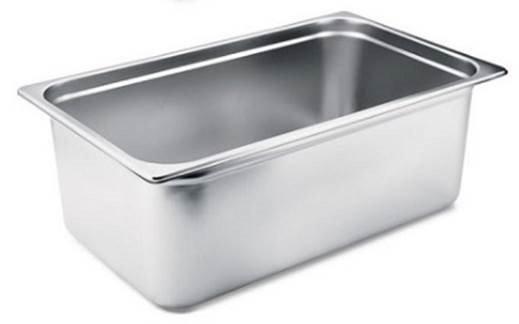 Stålkantine GN1/1 til sous vide i rustfrit stål