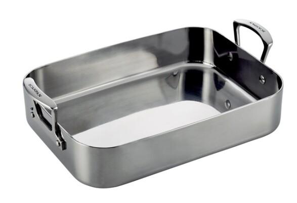 Scanpan Fusion 5 bradepande 35x24 cm i rustfrit stål med fem-lags konstruktion