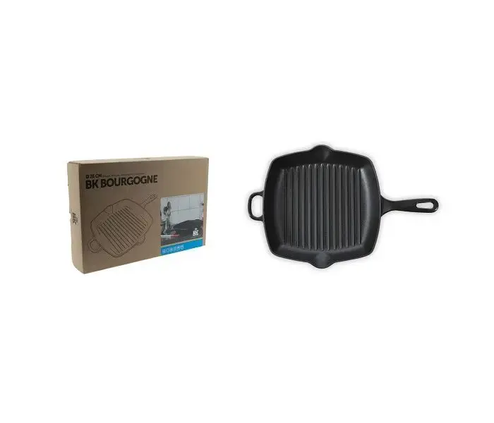 Condor BK Bourgogne grillpande støbejern sort