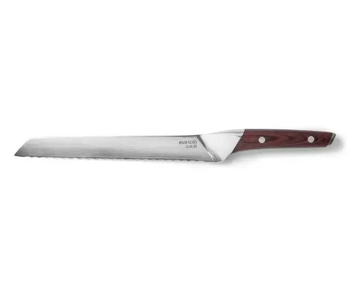 Eva Solo Nordic Kitchen Brødkniv 24 cm med pakkawood håndtag og damaskusstål