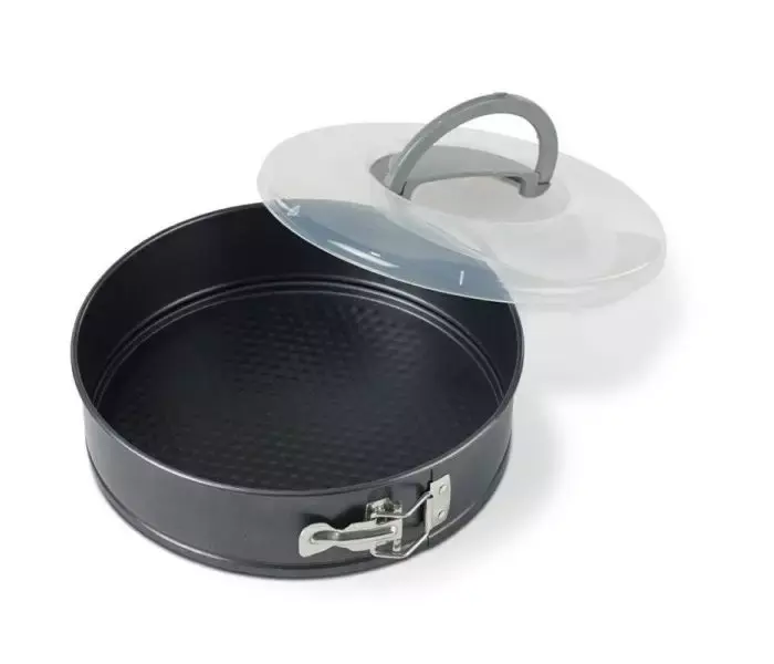 Funktion springform 26 cm rustfrit stål med låg og håndtag