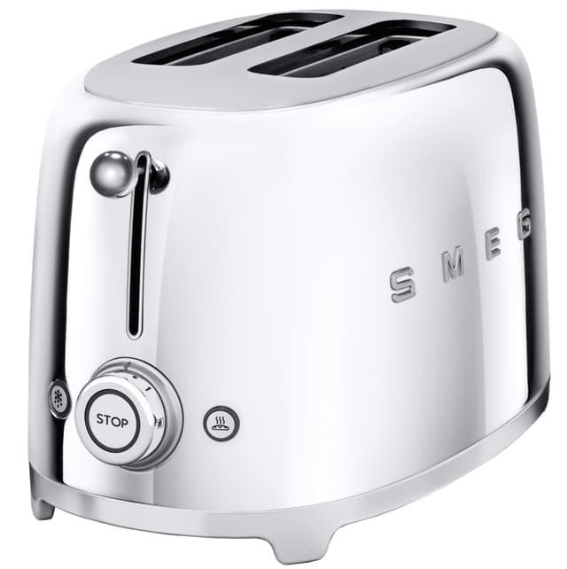 Smeg TSF01SSEU brødrister i krom - 2-skiver retro design