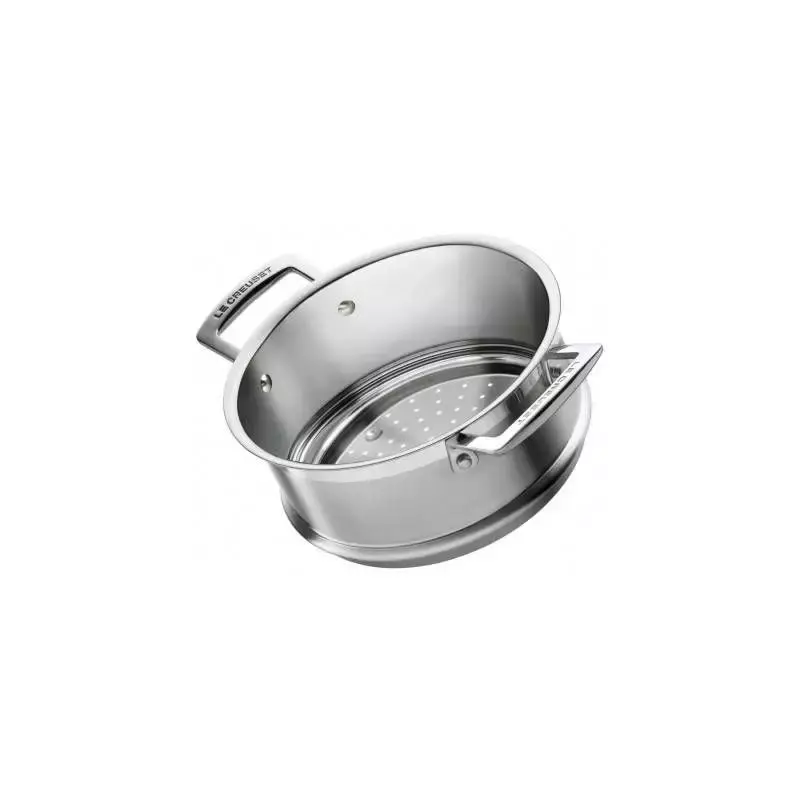 Le Creuset 3-ply dampindsats i flerlags rustfrit stål på 20 cm
