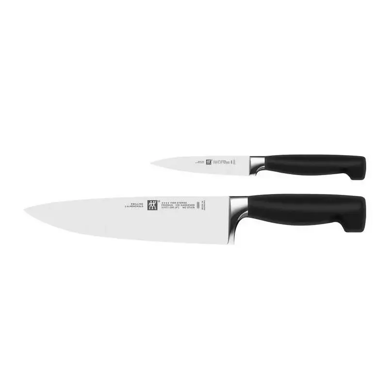 Zwilling Four Star knivsæt med kokkekniv og urtekniv