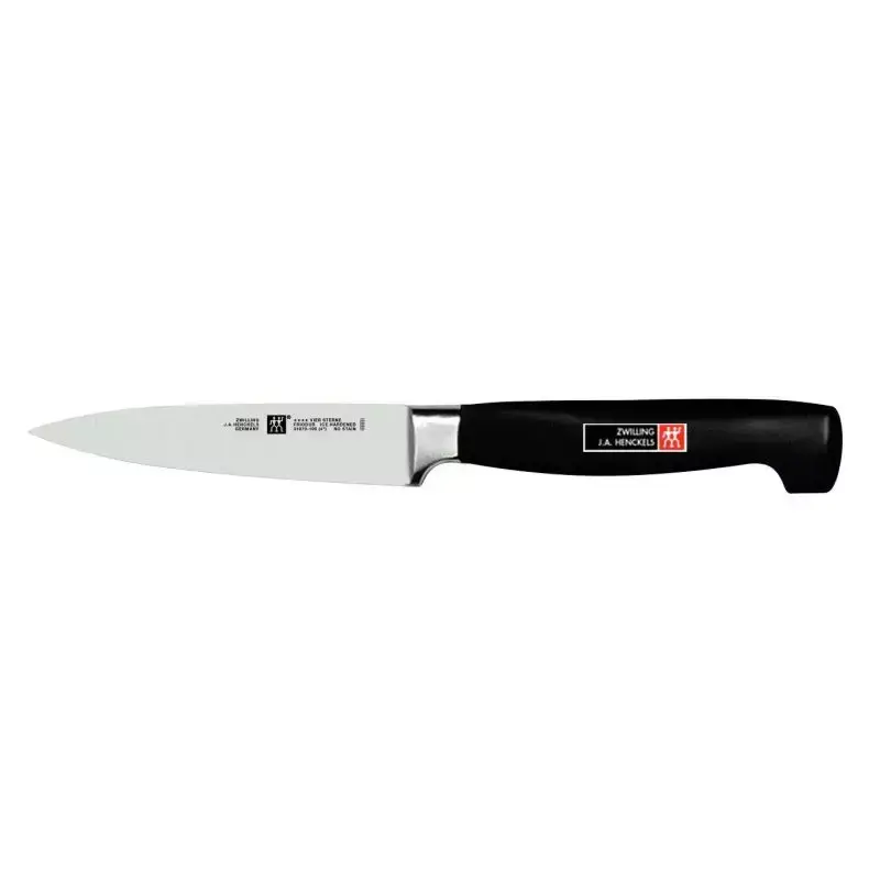 Zwilling Four Star urtekniv 10 cm med sort polypropylen håndtag