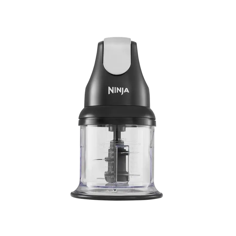 Ninja Express Chop minihakker og blender NJ1002EUBK i sort og sølv